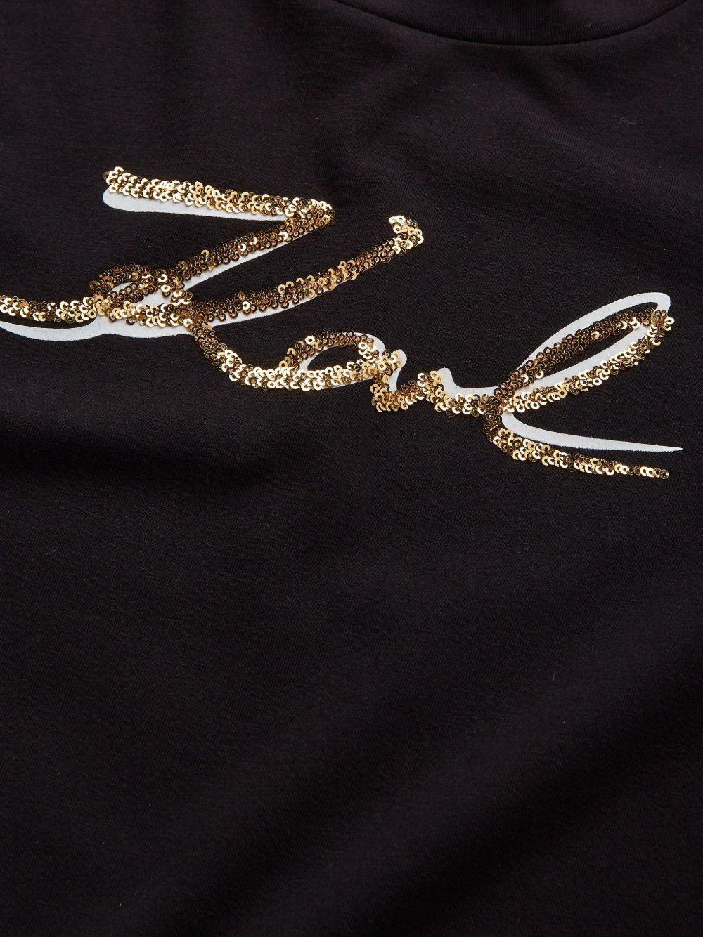 T-shirt nera per bambina