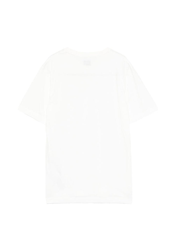 T-shirt bianco per bambino CUM00ULAA17 10135 C.P Company Kids 