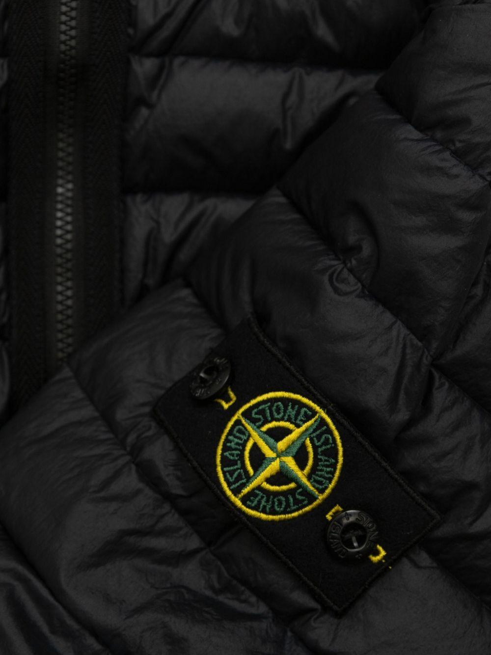 Giubbotto nero per bambino 64100011S0024 V0020 Stone Island Kids 