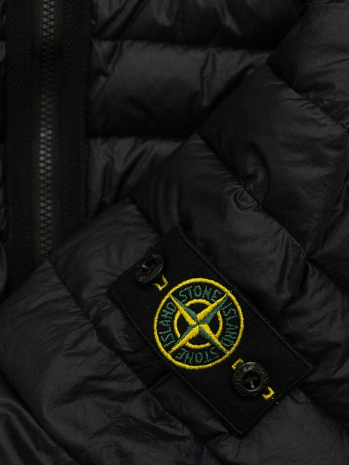 Giubbotto nero per bambino 64100011S0024 V0020 Stone Island Kids 