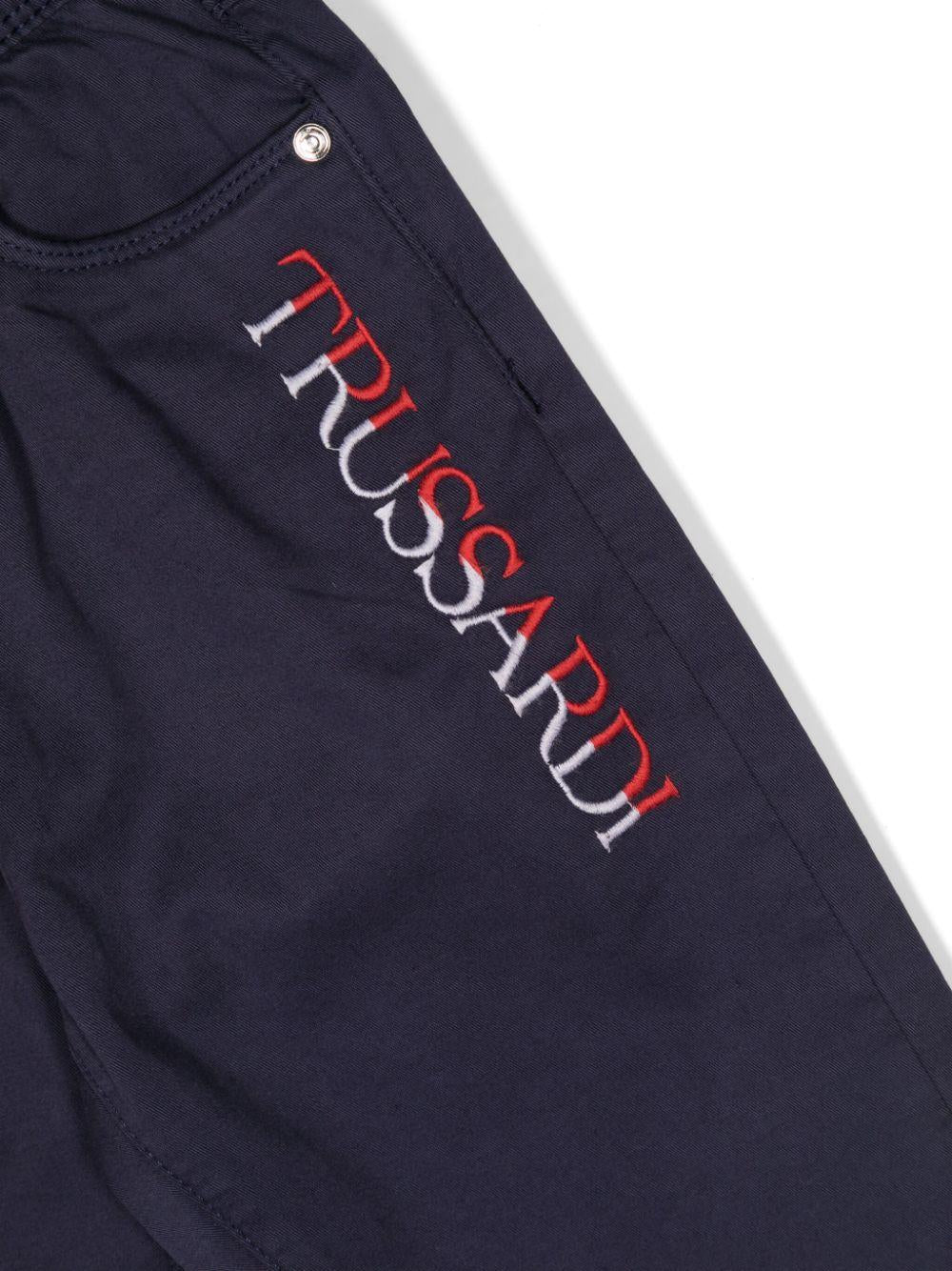 Pantalone blu per bambino con logo