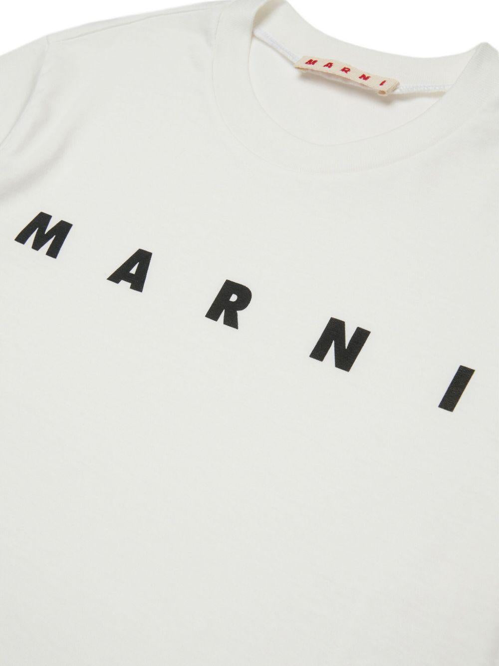 T-shirt bianca per bambino M002MVM00RF 0M114 Marni Kids 
