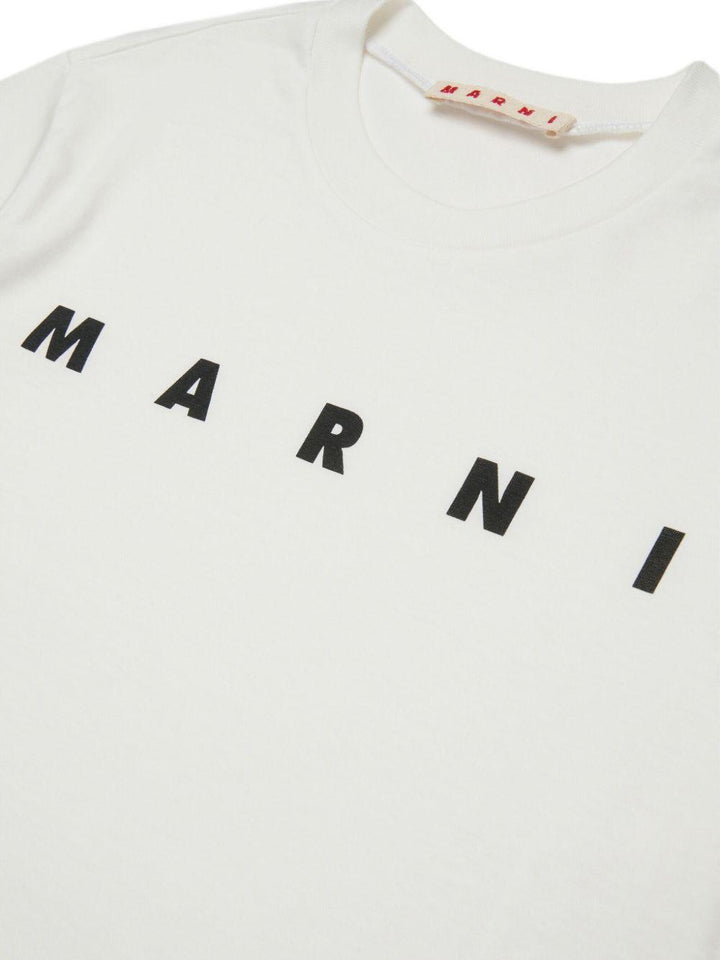T-shirt bianca per bambino M002MVM00RF 0M114 Marni Kids 