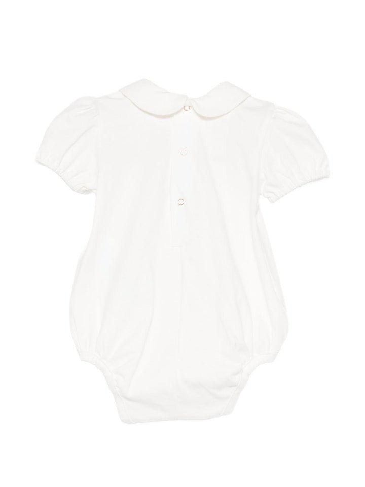 Tutina bianca per neonata ENBD0080JF054 0004 Elisabetta Franchi Kids 
