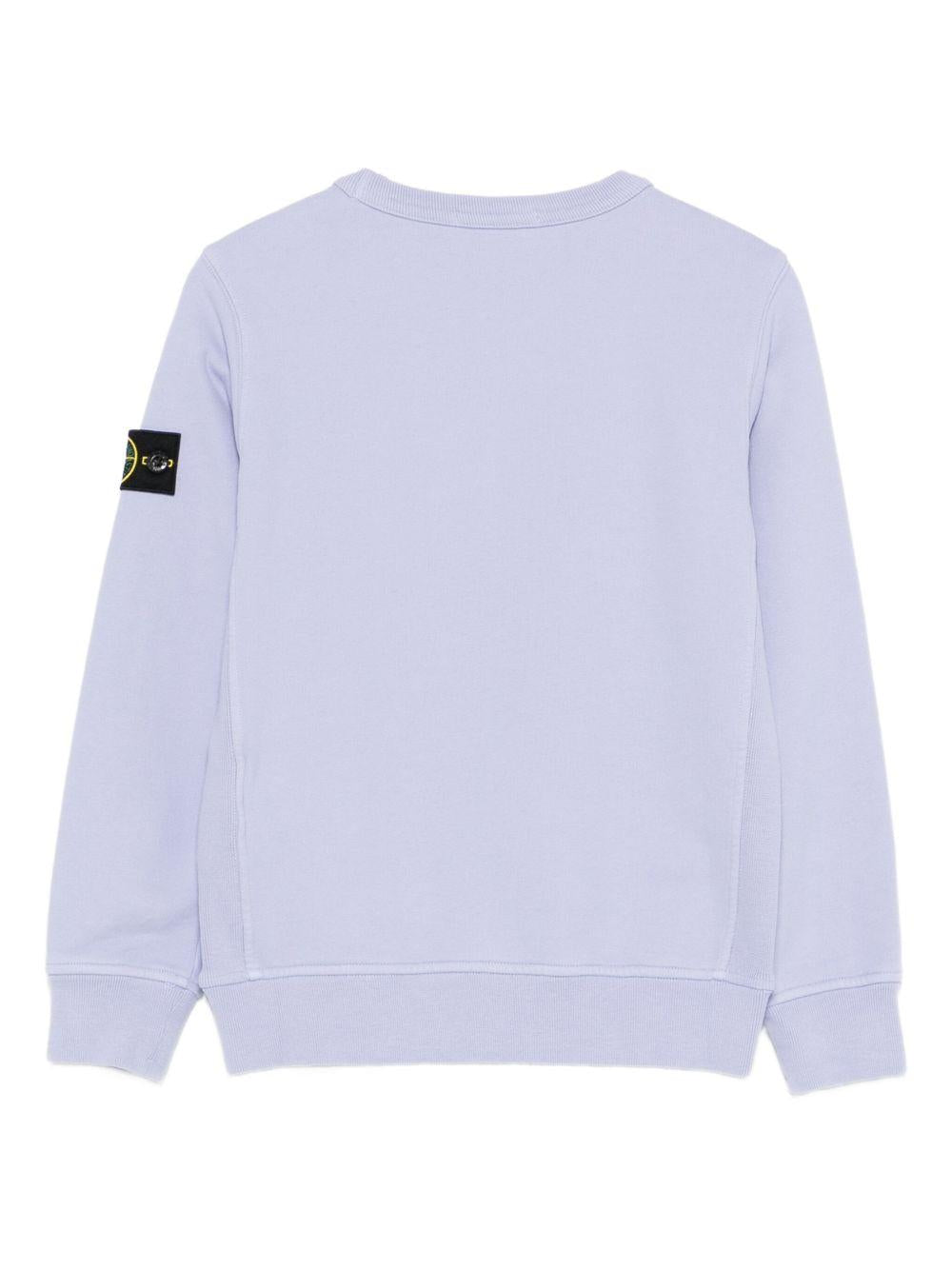 Felpa lila per bambino 66100001S0A20 V008B Stone Island Kids 