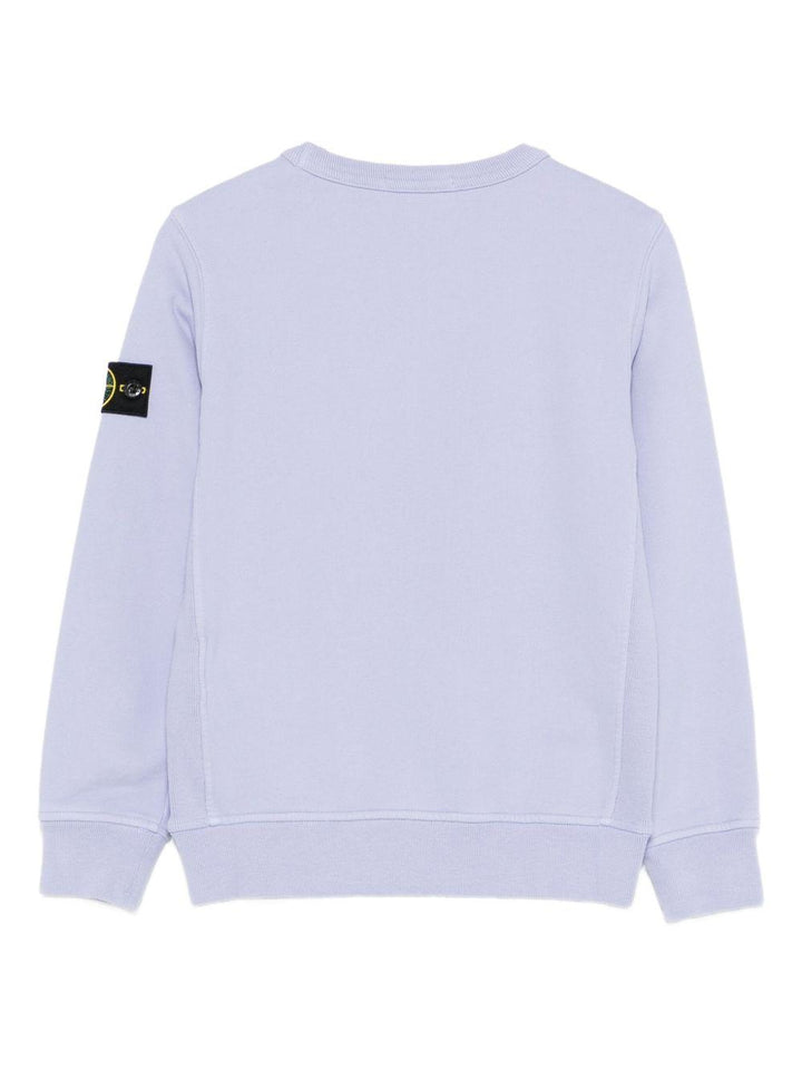 Felpa lila per bambino 66100001S0A20 V008B Stone Island Kids 