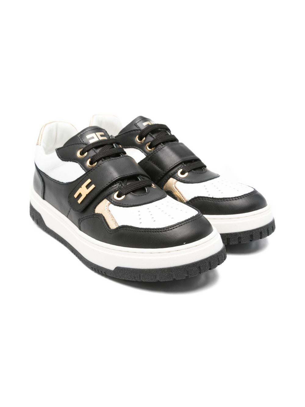 Sneakers bianco/nero per bambina F4A9E03441251A780 A780 Elisabetta Franchi Kids 