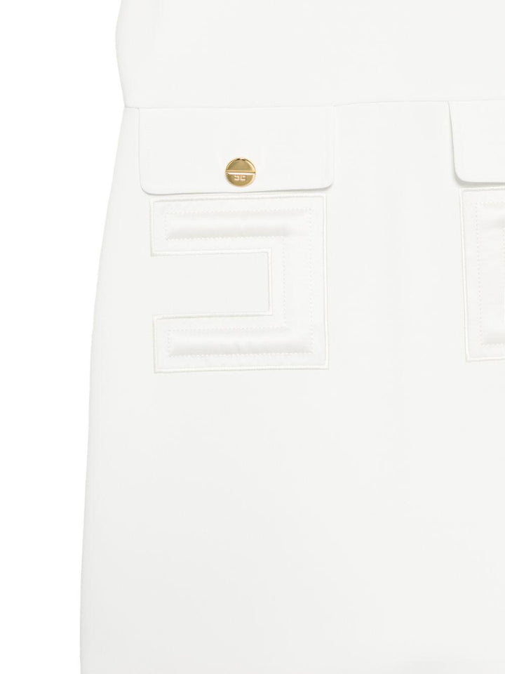 Abito bianco per bambina EFAB6460GA022 0004 Elisabetta Franchi Kids 