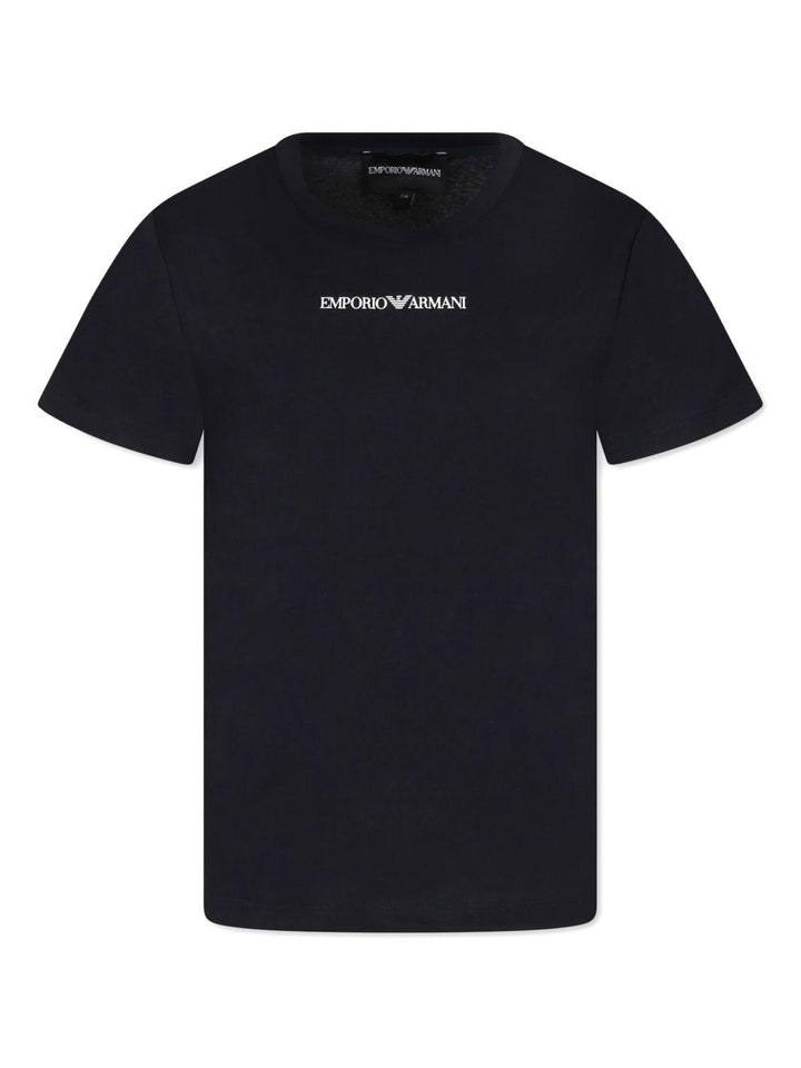 T-shirt blu navy/bianco per bambino EB000421AF15013 MB005 Emporio Armani Kids 