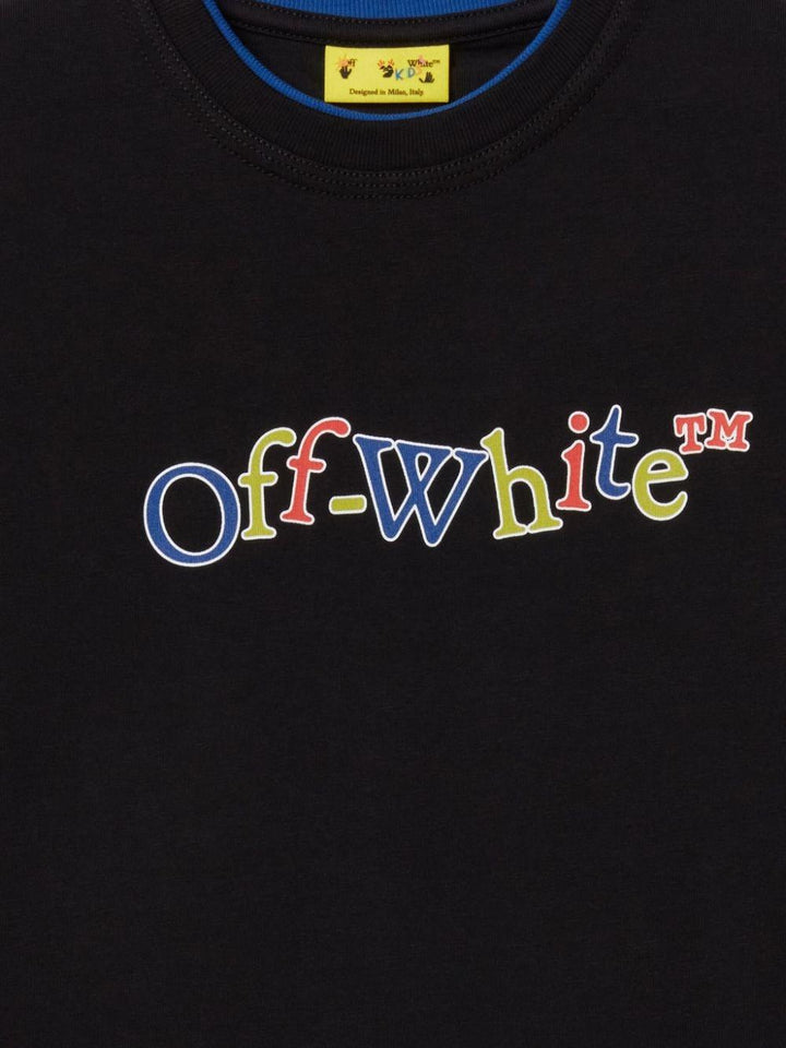 T-shirt per bambino in cotone nera