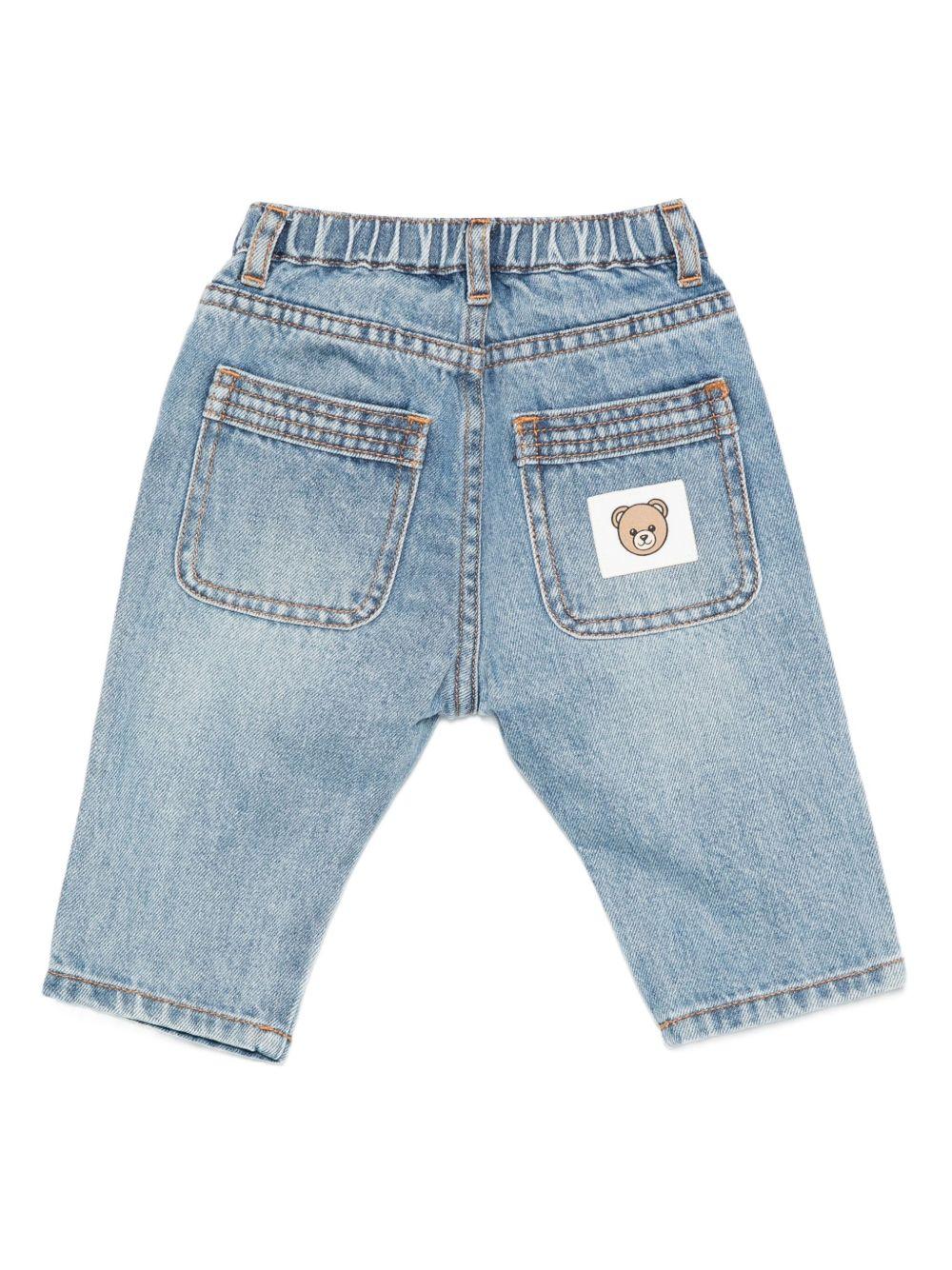 Jeans blu per neonato MUP05HL0E36 40059 Moschino Kids 
