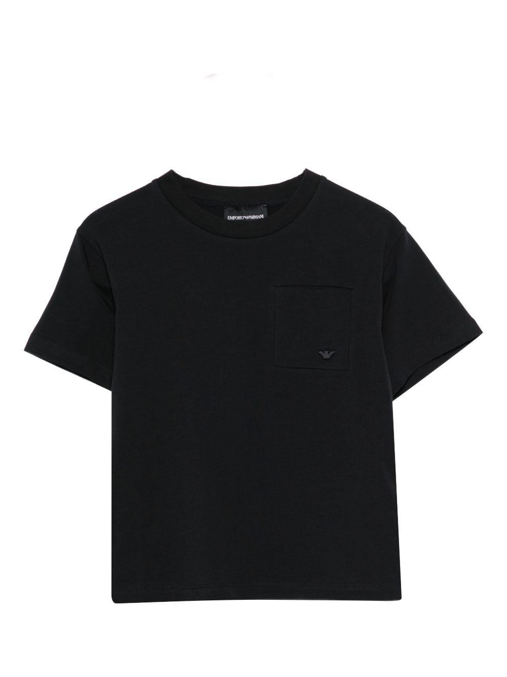 T-shirt nera per bambino EB001318AF21808 UB118 Emporio Armani Kids 