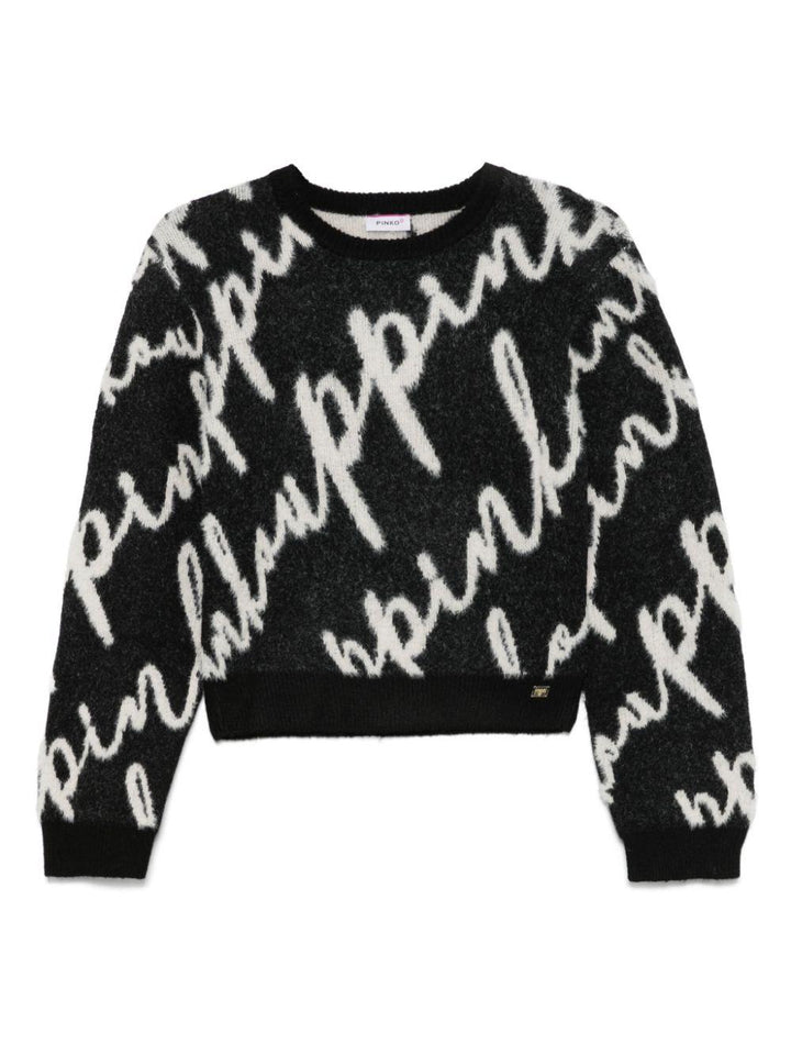 Black/white sweater for girls