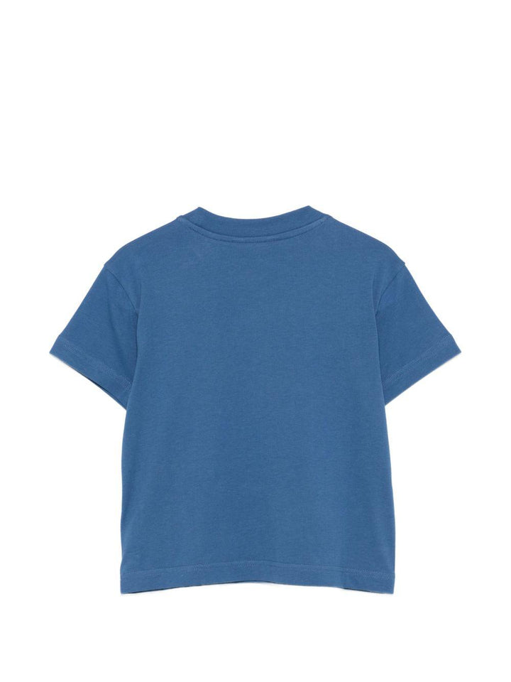 T-shirt blu per bambino PBAA003S26JER001 060 Palm Angels Kids 