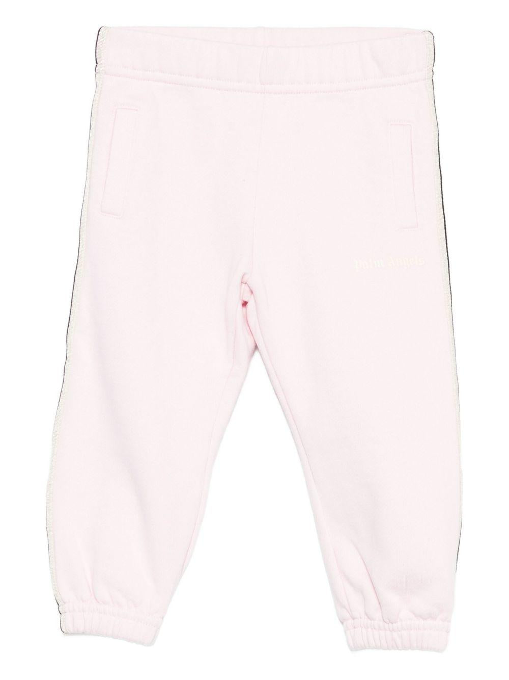 Pantalone rosa pallido per neonato PG4X002F25FLE001 3C03 Palm Angels Kids 