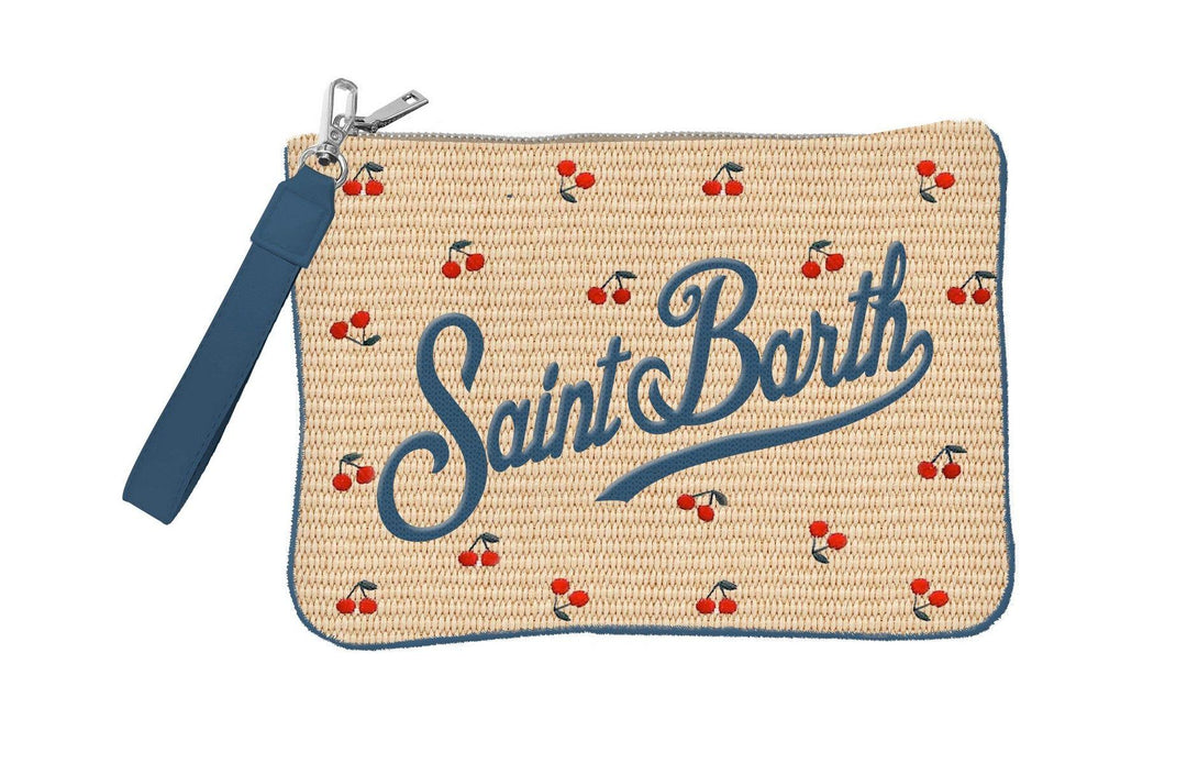 Borsa beige/blu petrol per bambina PAR0021 02802L MC2 Saint Barth Kids 