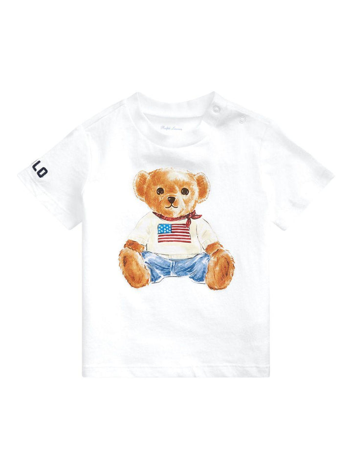 T-shirt bianca per neonato 320844731 001 Ralph Lauren Kids 