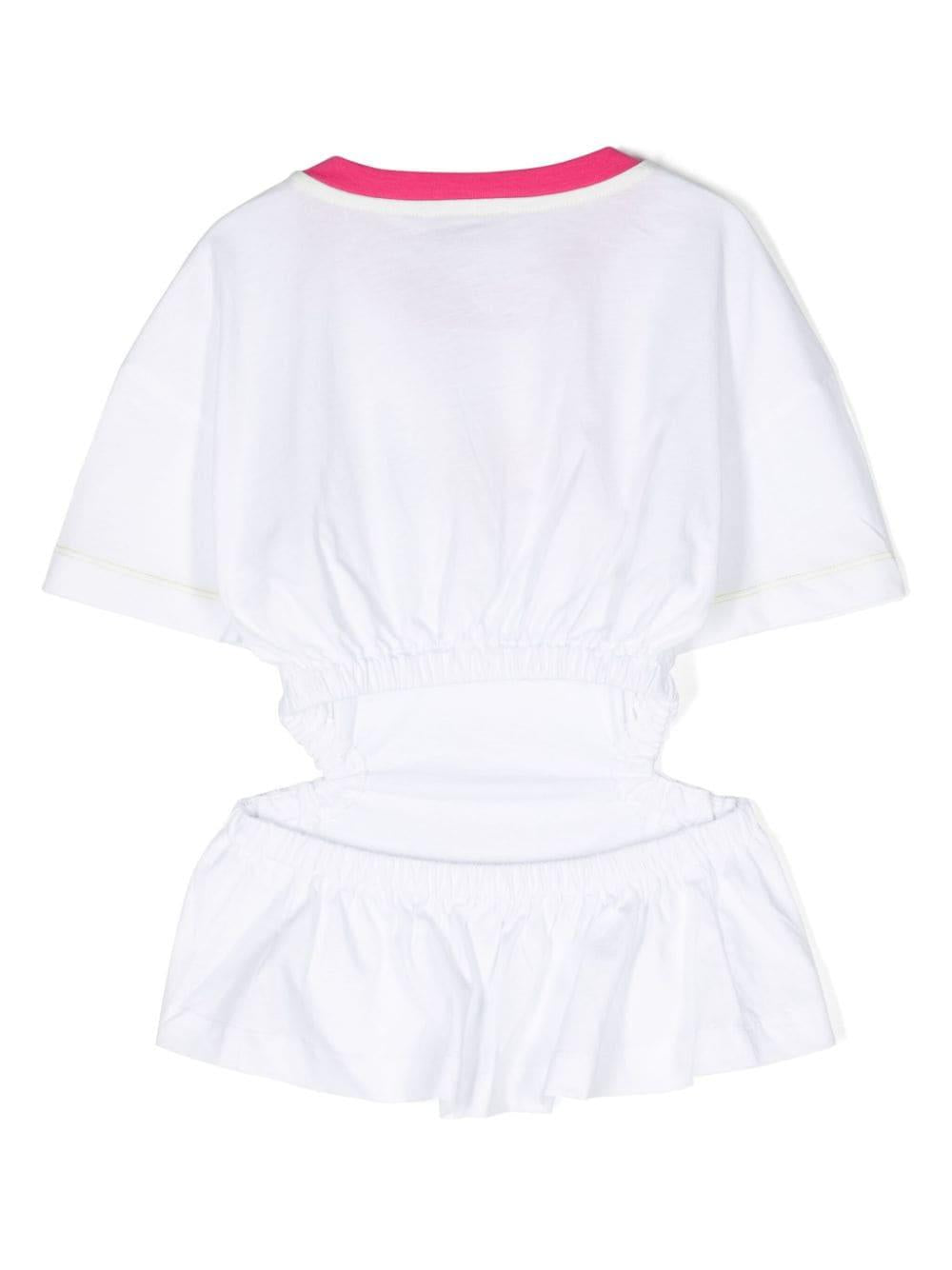 White t-shirt for girls with logo
