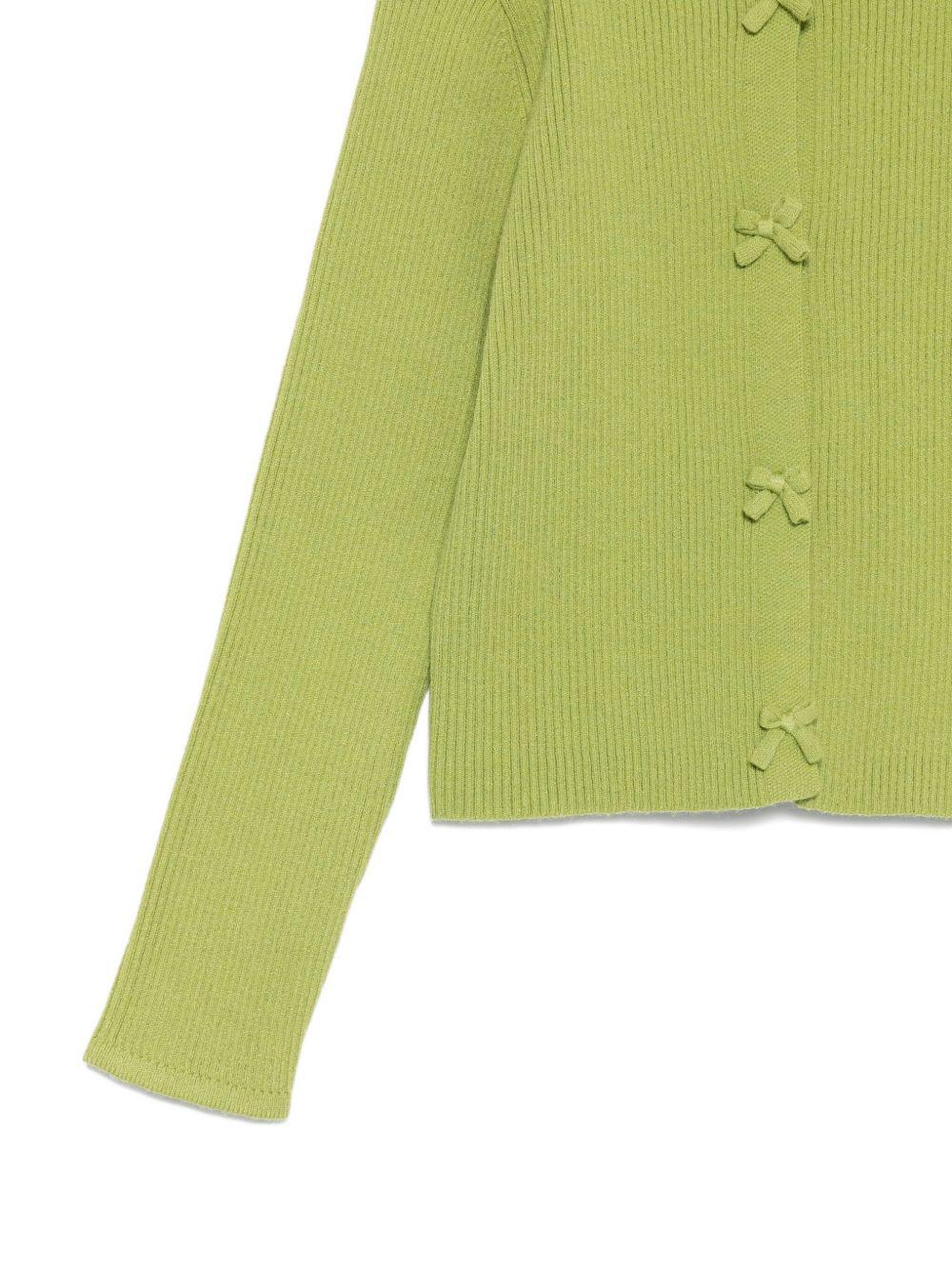 Cardigan verde oliva per bambina 252GB3011 12576 Twin Set 