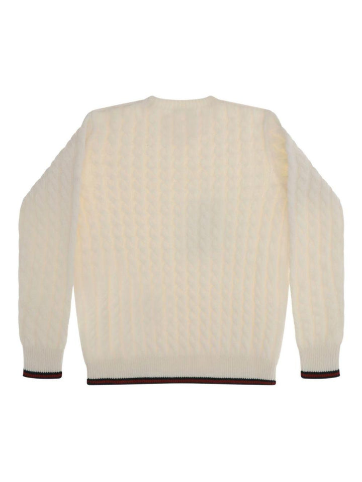 Maglione beige chiaro per bambino 823229XKEWQ 9112 Gucci Kids 