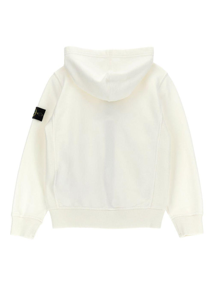 Felpa bianca per bambino 66100003S0A20 V0099 Stone Island Kids 