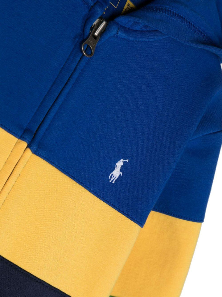 Blue sweatshirt for boys with logo