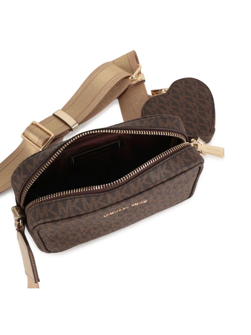 Borsa marrone per bambina R30522 340 Michael Kors Kids 