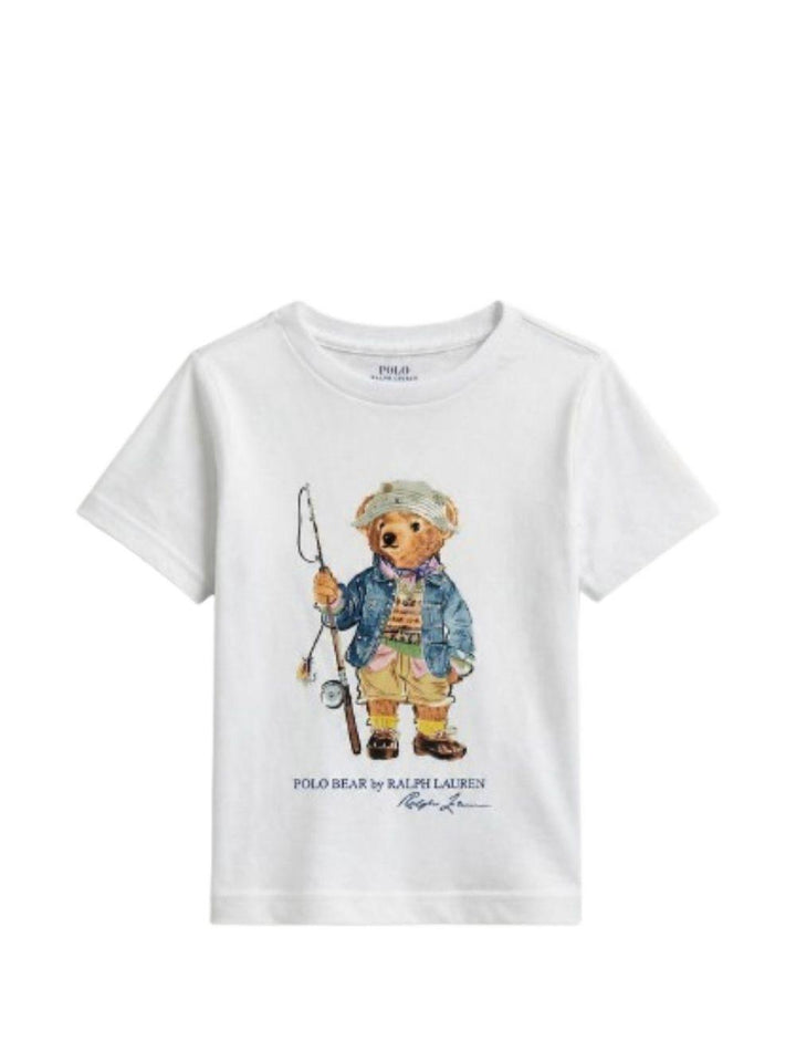 T-shirt bianca per bambino 322B18890 003 Ralph Lauren Kids 