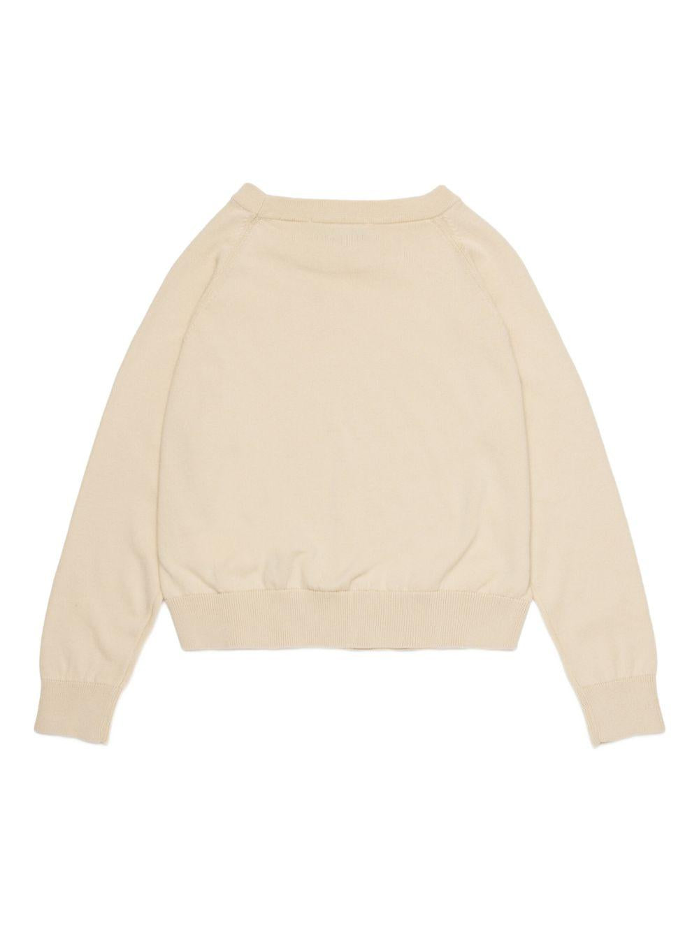 Maglione crema per bambina MX0295MX00X MX105 Max&co Kids 