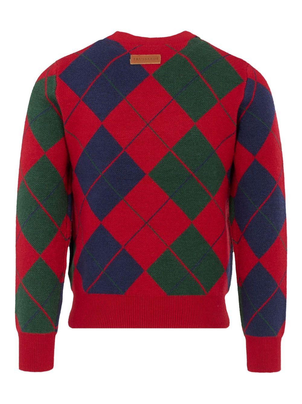 Maglione rosso per bambino TBA25062MA EMB Trussardi Kids 