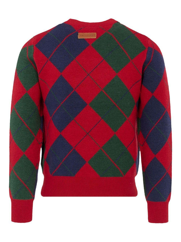 Maglione rosso per bambino TBA25062MA EMB Trussardi Kids 