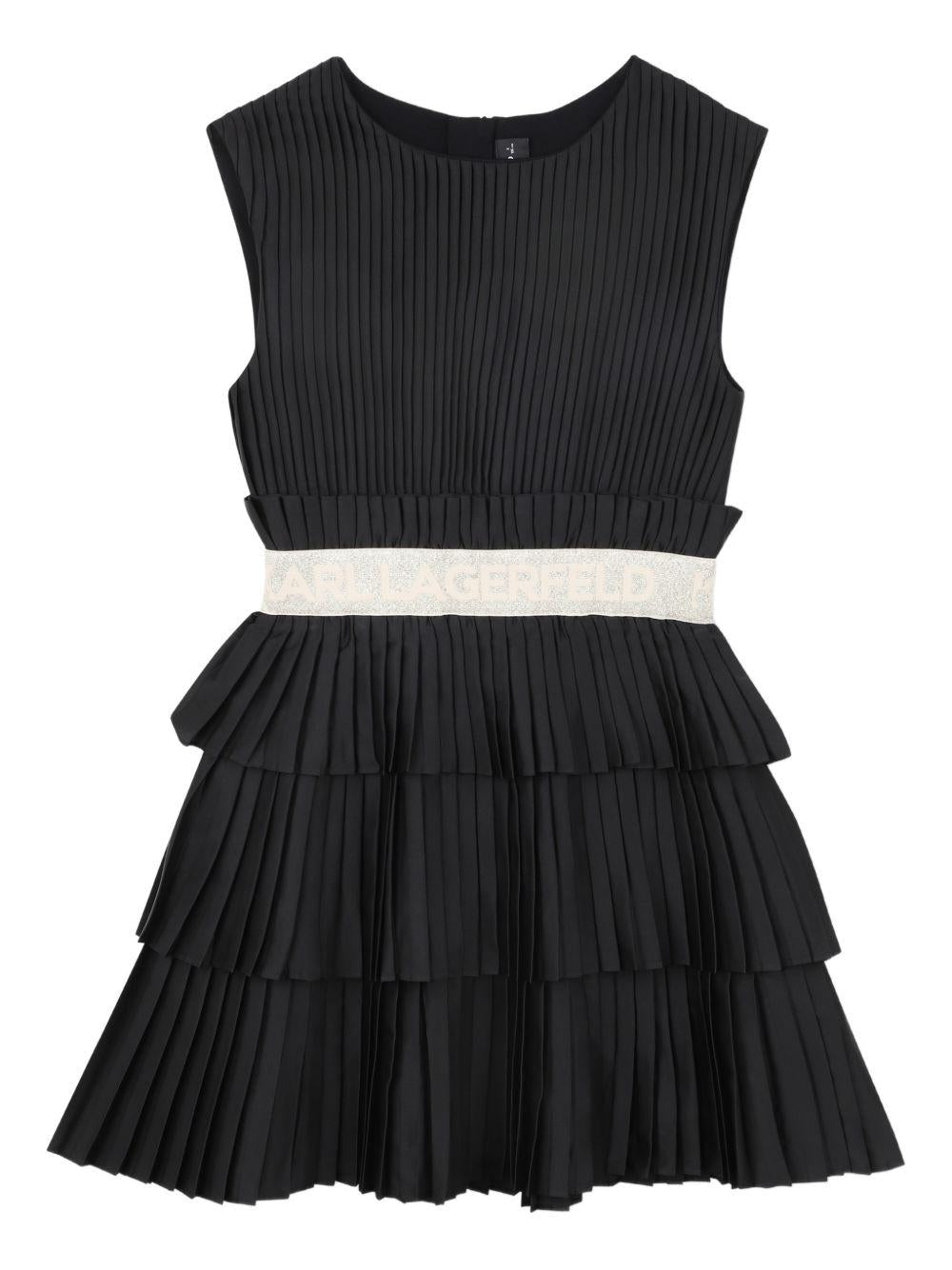 Abito nero per bambina Z31144 09B Karl Lagerfeld Kids 