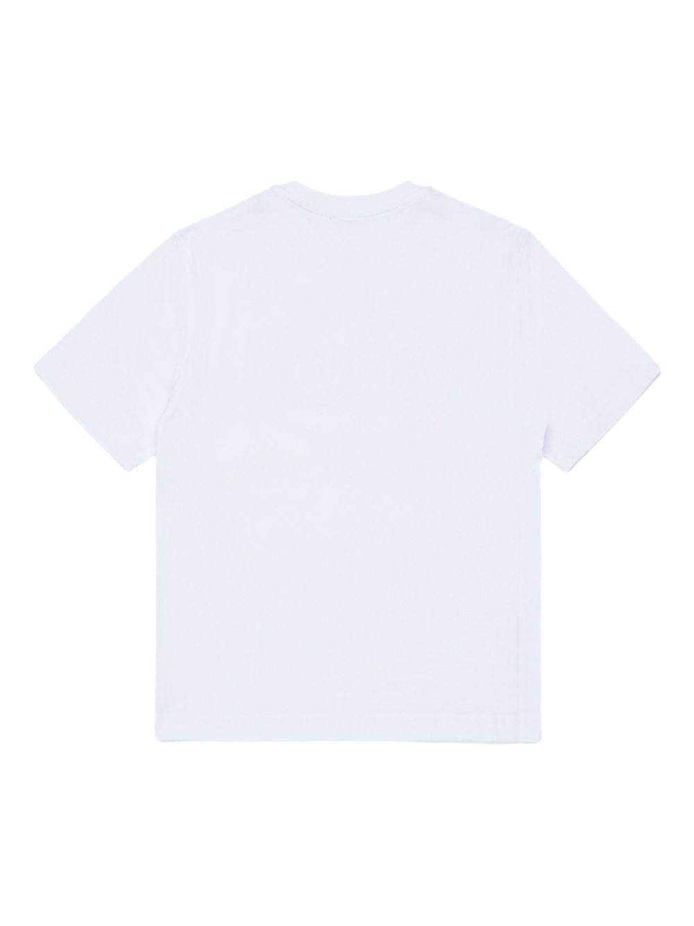 T-shirt bianco per bambino J025820GRAI K100 Diesel Kids 