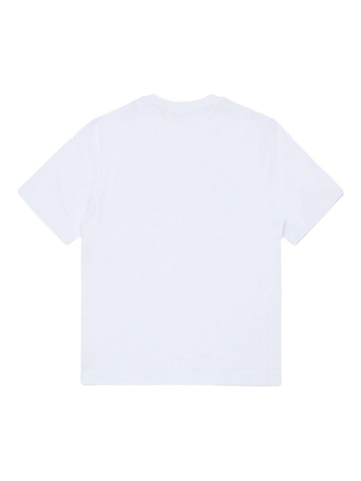 T-shirt bianco per bambino J025820GRAI K100 Diesel Kids 