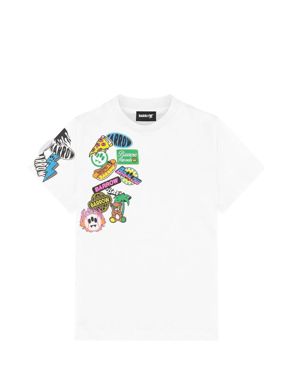 T-shirt bianca per bambino S6BKJUTH073 002 Barrow Kids 