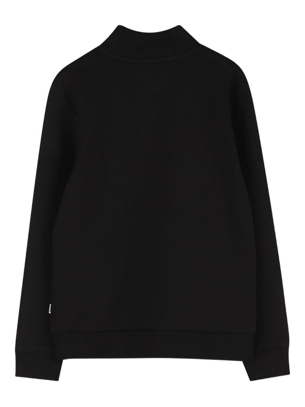Felpa nera per bambino J52359 09B Boss Kids 