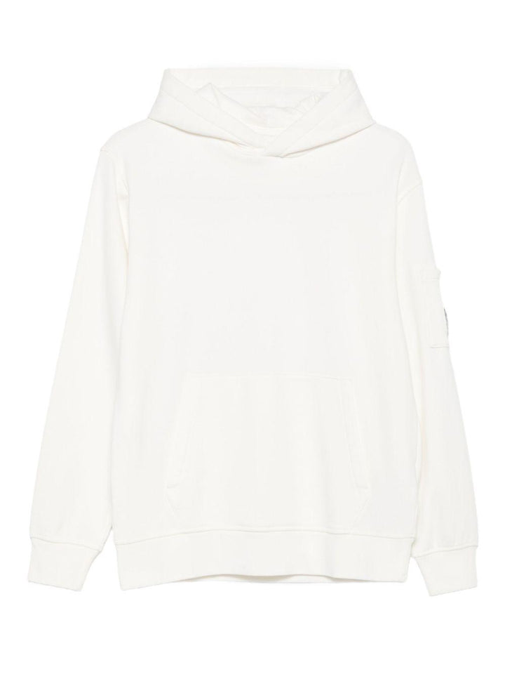 Felpa bianca per bambino CMF00YLCA76 10135 C.P Company Kids 