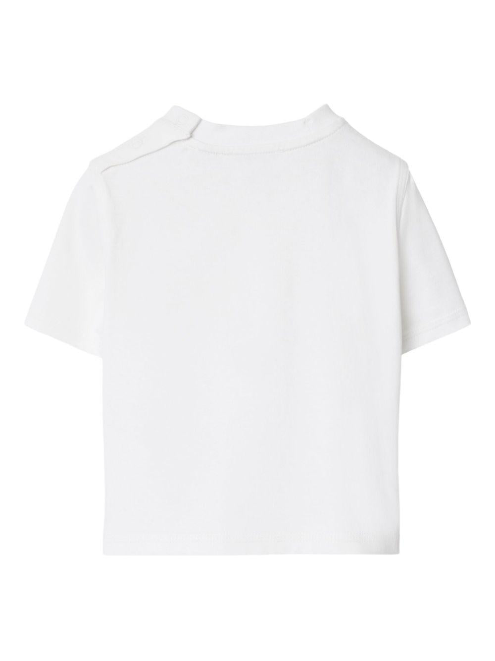 T-shirt bianco per neonato 8112507 A1464 Burberry Kids 