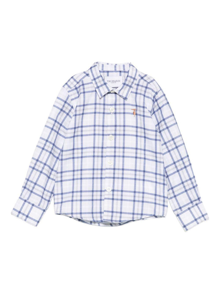Camicia bianca/blu per neonato TIA25105CA O-W Trussardi Kids 