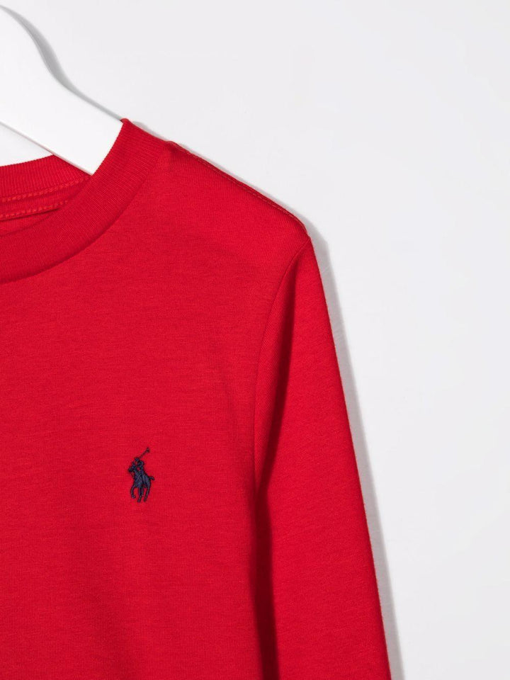 T-shirt rosso ciliegia per bambino 323843804 003 Ralph Lauren Kids 