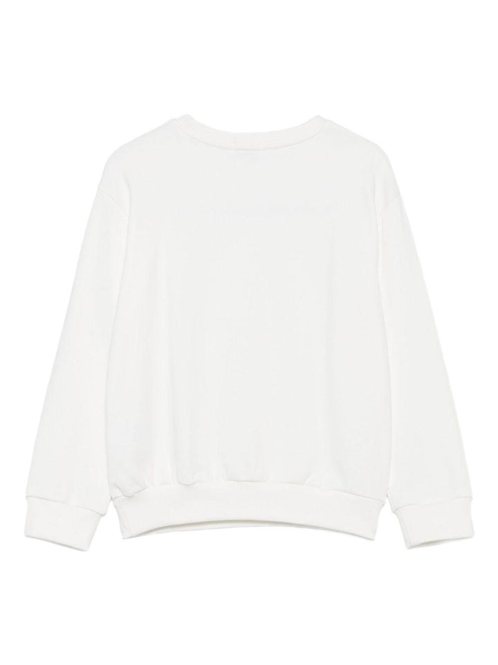 Felpa bianca per bambina KFFE011CFE014 D867 Pinko Kids 