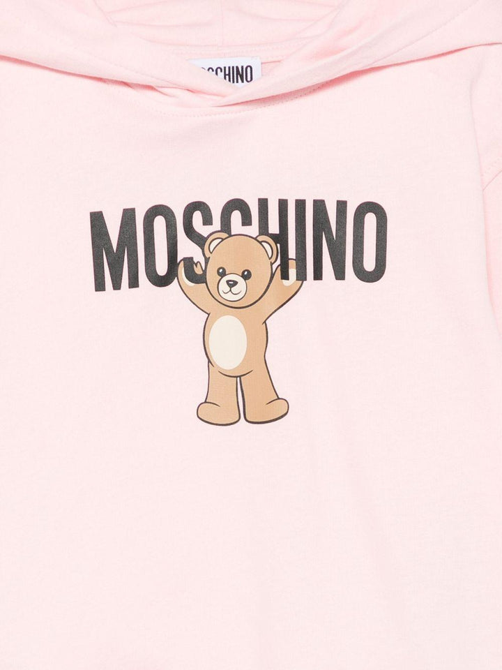 Felpa rosa chiaro per bambina HUF09FLCA40 50209 Moschino Kids 