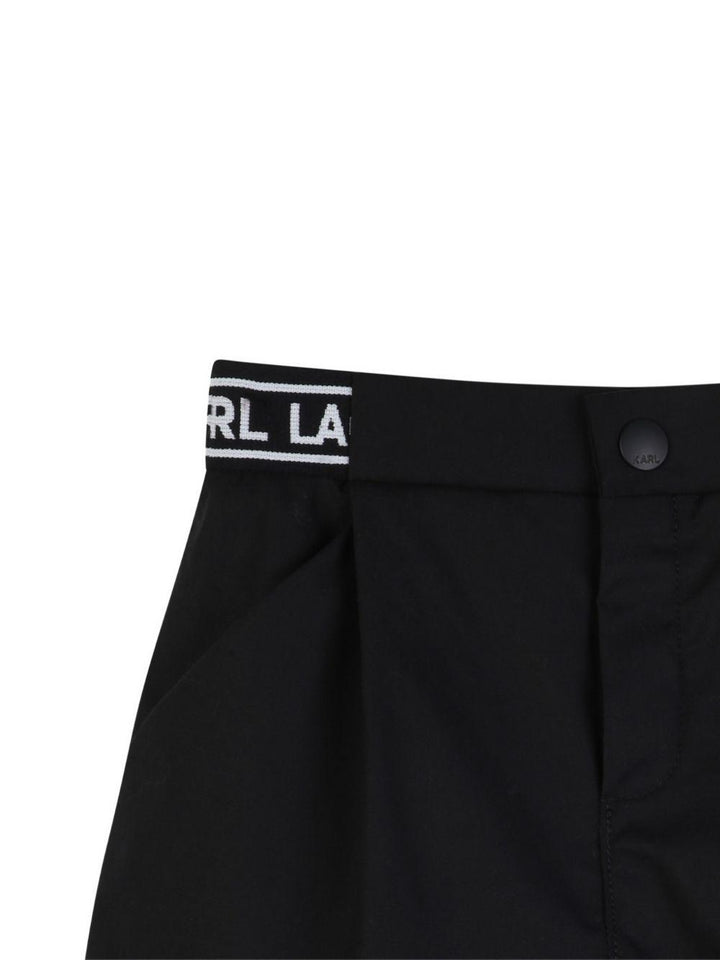 Completo bianco/nero per neonato Z31077 10P Karl Lagerfeld Kids 