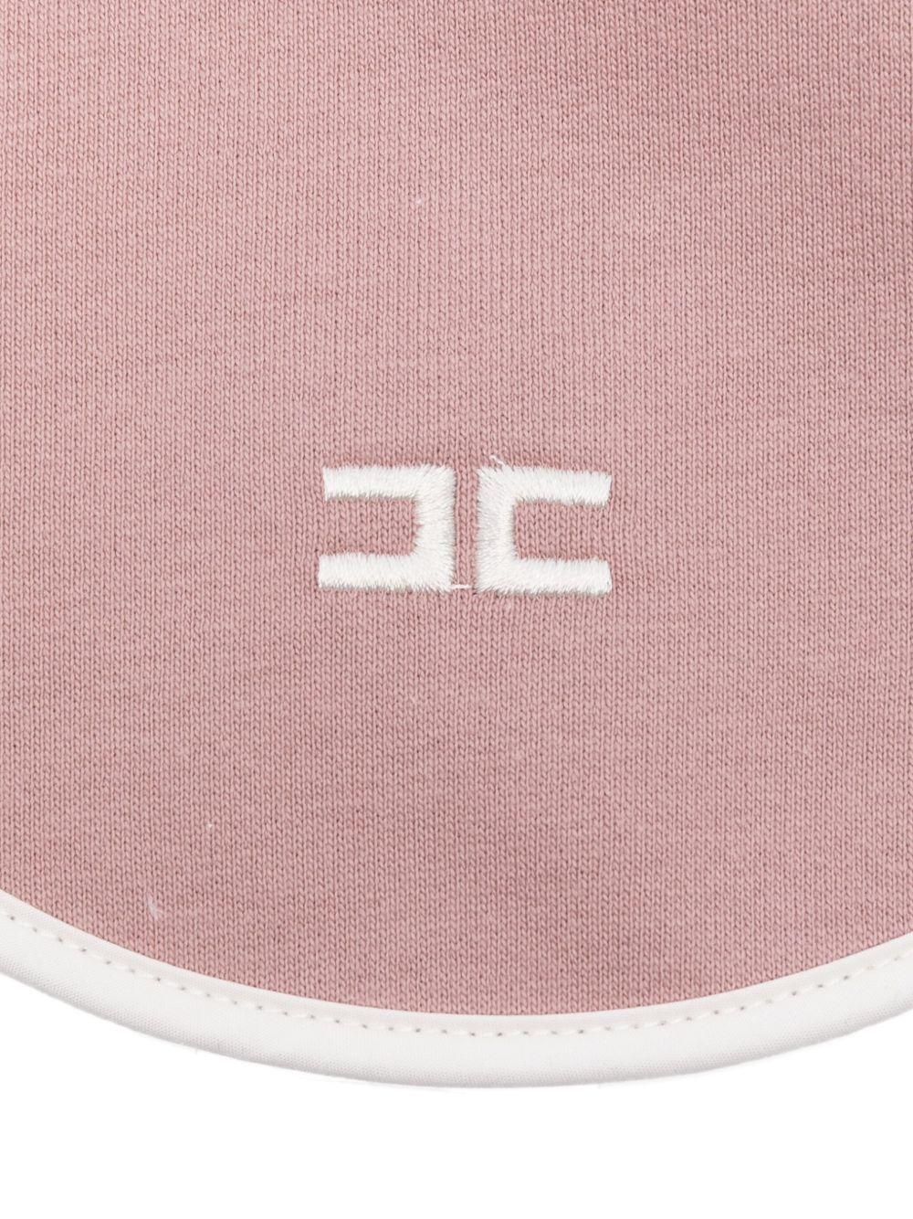 Bavetta rosa per neonata ENBA0650FF002 D754 Elisabetta Franchi Kids 