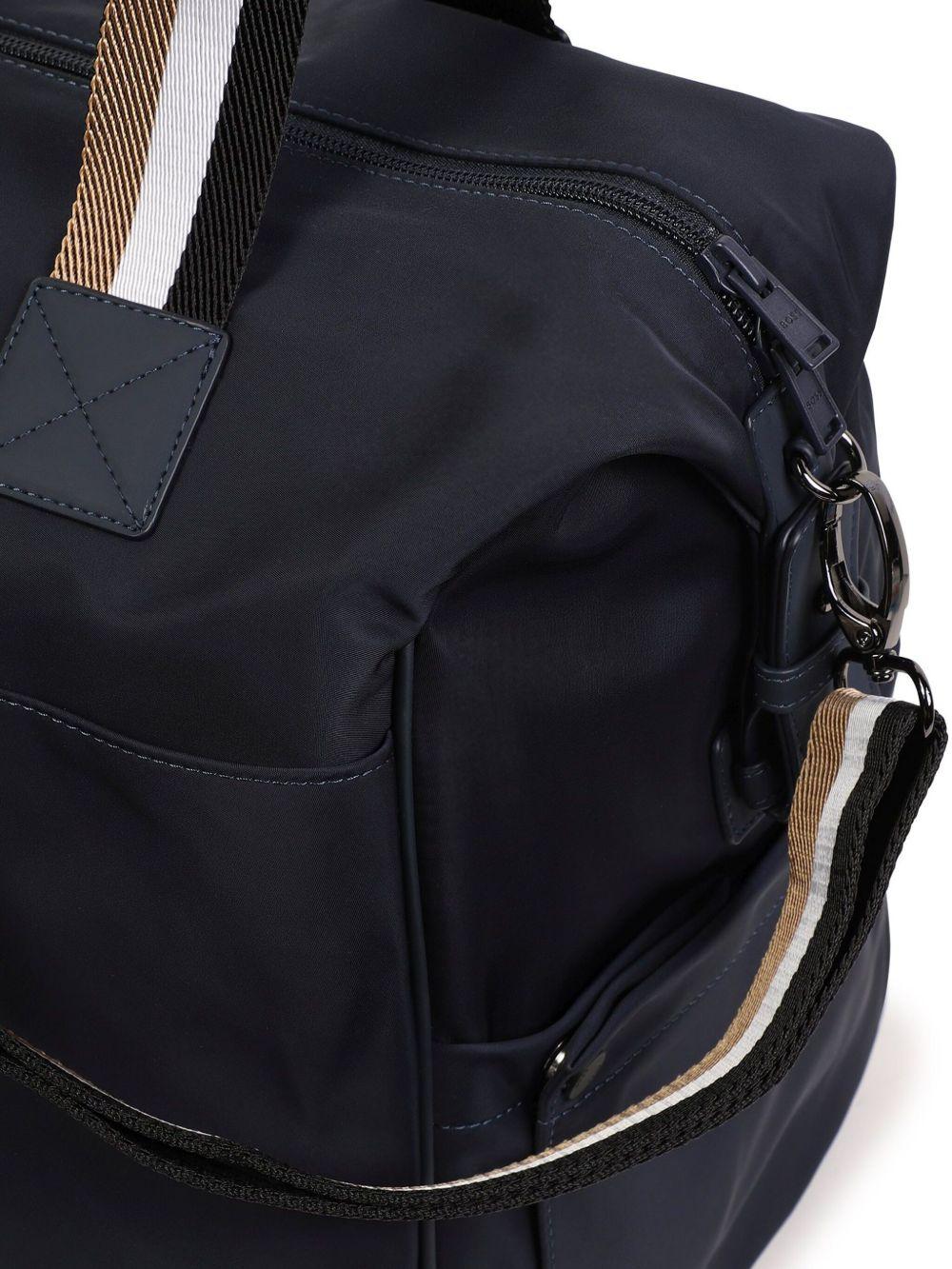 Borsa mamma blu con logo