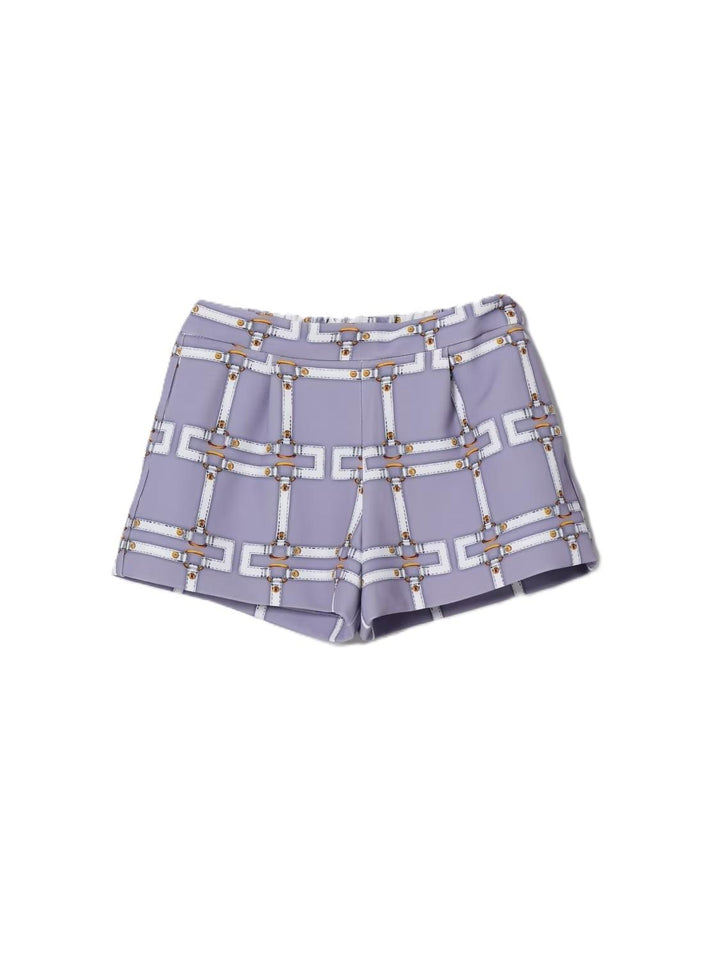 Bermuda lilla per bambina EGBE0280GAE01 8125 Elisabetta Franchi Kids 