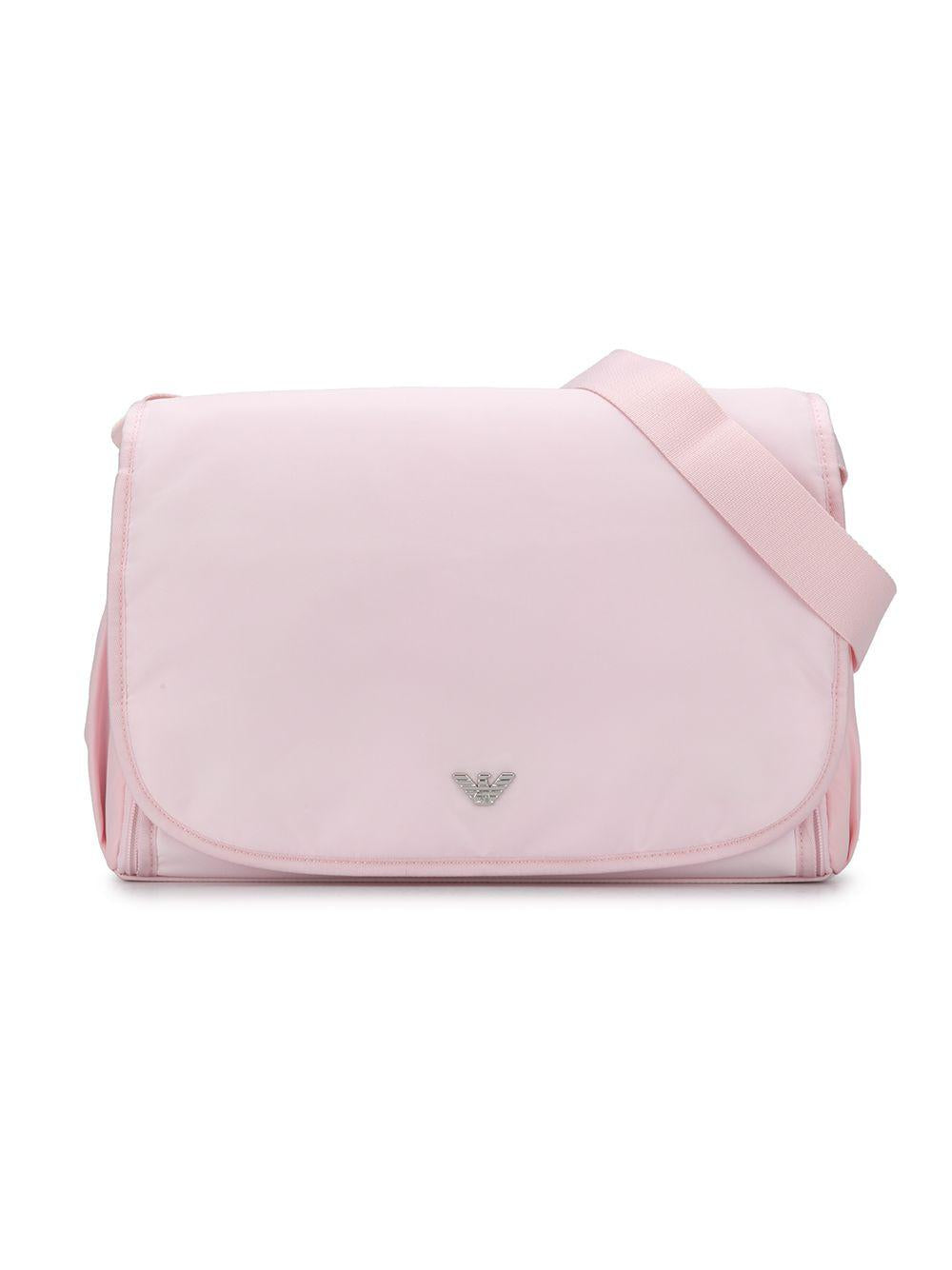 Borsa mamma rosa chiaro con logo 402145CC904 00070 Emporio Armani Kids 