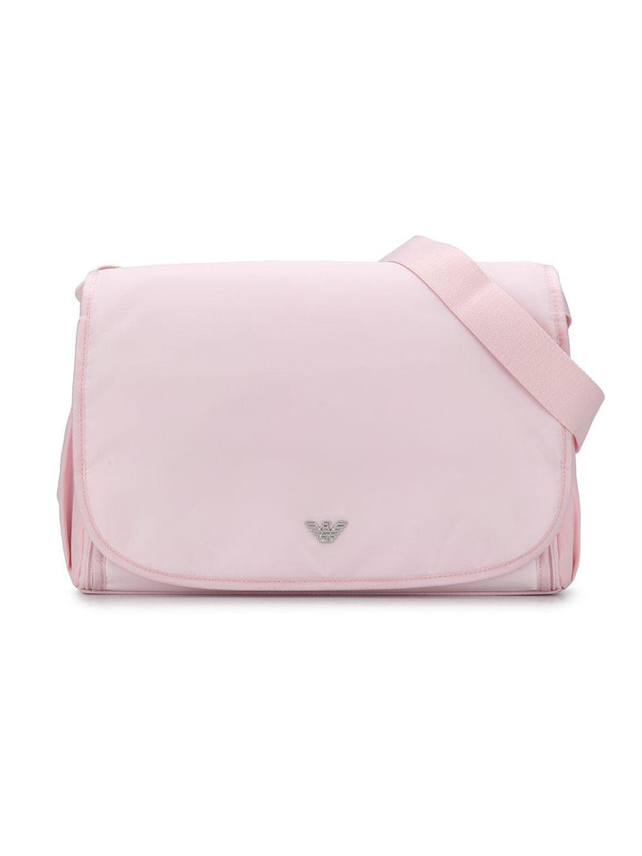 Borsa mamma rosa chiaro con logo 402145CC904 00070 Emporio Armani Kids 