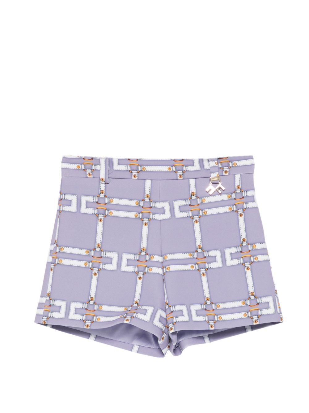 Bermuda lilla per bambina EFBE0810GAE01 8125 Elisabetta Franchi Kids 