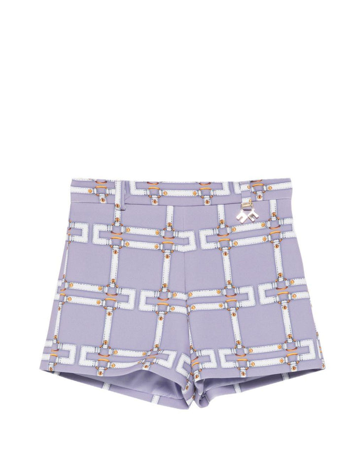 Bermuda lilla per bambina EFBE0810GAE01 8125 Elisabetta Franchi Kids 